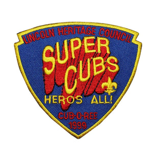 Super Cub Scouts Badge Patch Cub-O-Ree Hero's All Embroidered Iron On Applique