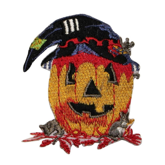 ID 0828 Jack O Lantern Patch Costume Halloween Fall Embroidered Iron On Applique