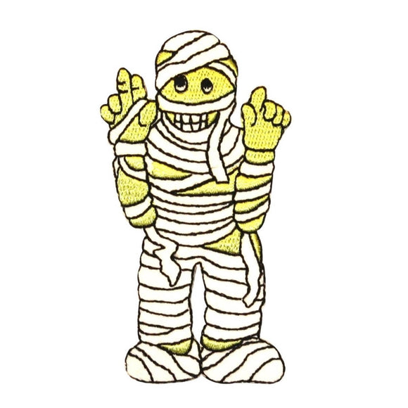 ID 0890 Mummy Costume Patch Halloween Kid Wraps Embroidered Iron On Applique