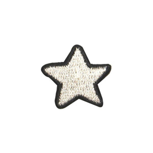 ID 1054C White Patriotic Star Patch America Craft Embroidered Iron On Applique