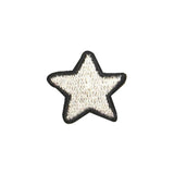 ID 1054C White Patriotic Star Patch America Craft Embroidered Iron On Applique