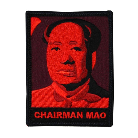 China Chairman Mao Patch Communist Chinese Leader Embroidered Iron On Applique
