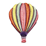 ID 1108B Multicolor Hot Air Balloon Patch Travel Embroidered Iron On Applique