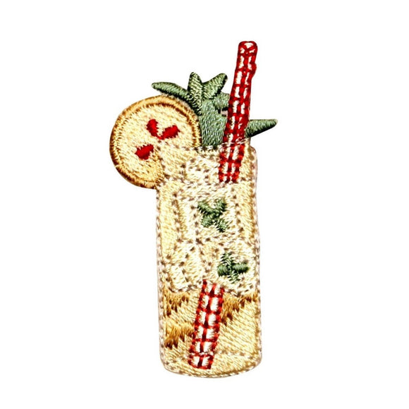 ID 1132 Mojito Drink Patch Fancy Tropical Alcohol Embroidered Iron On Applique