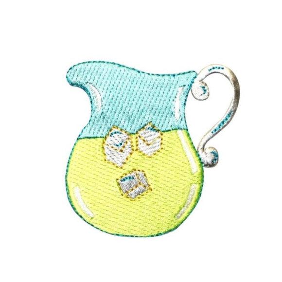 ID 1133C Jug of Lemonade Patch Gallon Summer Drink Embroidered Iron On Applique