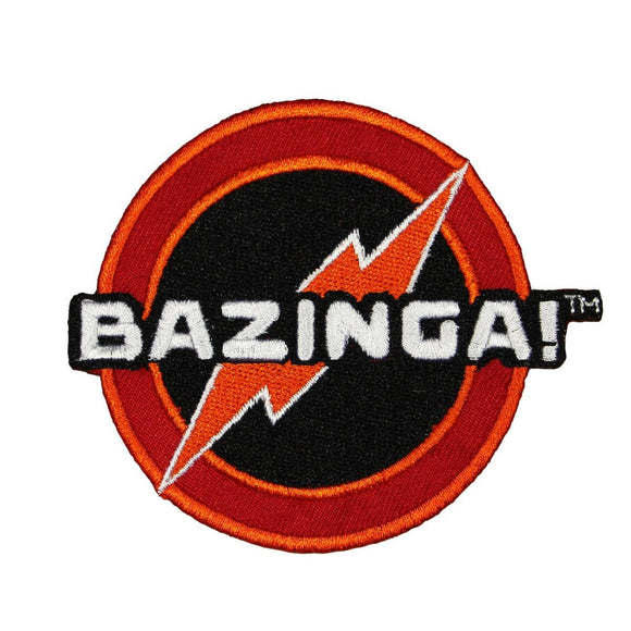 Big Bang Theory Bazinga Patch Sheldon Catch Phrase Licensed Embroidered Iron On