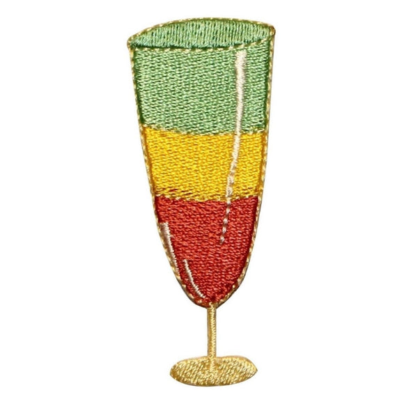 ID 1158 Fruity Cocktail Patch Margarita Vacation Embroidered Iron On Applique
