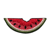 ID 1194 Watermelon Slice With Bite Patch Summer Fun Embroidered Iron On Applique