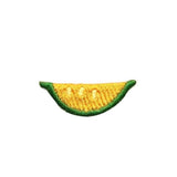 ID 1209D Slice of Lime Patch Summer Fruit Food Embroidered Iron On Applique