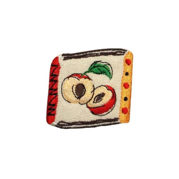 ID 1226C Apple Badge Patch Tree Fruit Sweet Seeds Embroidered Iron On Applique