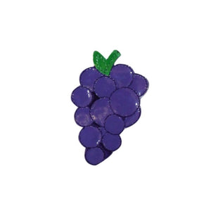 ID 1235G Grapes Symbol Patch Fresh Fruit Summer Snack Vinyl Iron On Applique