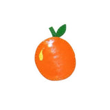 ID 1235A Orange Symbol Patch Fresh Fruit Summer Snack Vinyl Iron On Applique