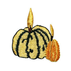ID 1260 Pumpkins Candle Patch Halloween Decoration Embroidered Iron On Applique