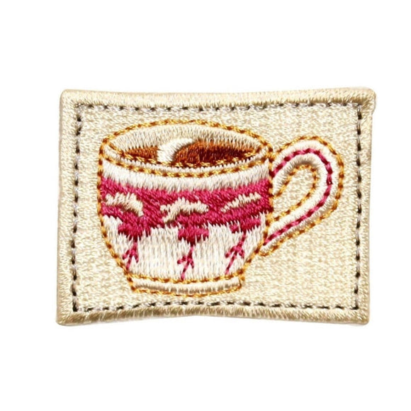 ID 1270 Coffee Cup Badge Patch Morning Joe Expresso Embroidered Iron On Applique