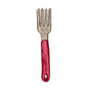 ID 1288C Dinning Fork Patch Cooking Utensil Kids Embroidered Iron On Applique