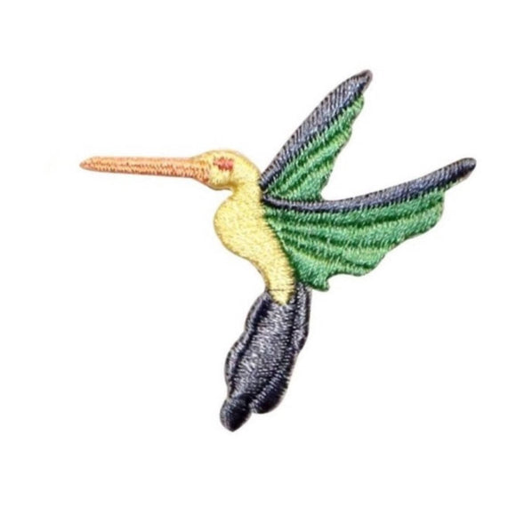 ID 0519B Tropical Flying Bird Patch Ocean Crane Embroidered Iron On Applique