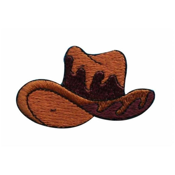 ID 1345 Cowboy Hat Patch 10 Gallon Ranch Cap Embroidered Iron On Applique