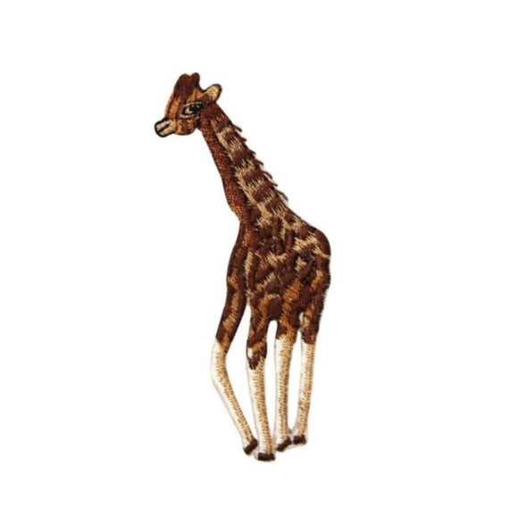 ID 0556A Baby Giraffe Patch Wild Animal African Embroidered Iron On Applique