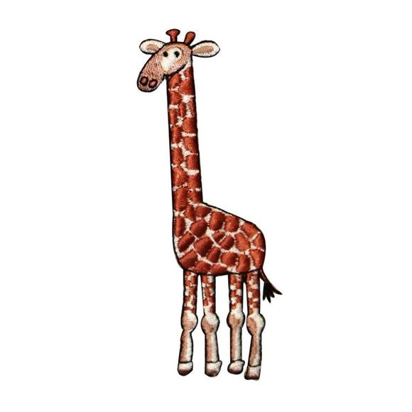 ID 0561 Cartoon Giraffe Patch Stuffed Animal Zoo Embroidered Iron On Applique