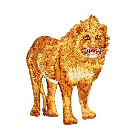 ID 0666 Golden Lion Patch King Wild Life Safari Zoo Embroidered Iron On Applique