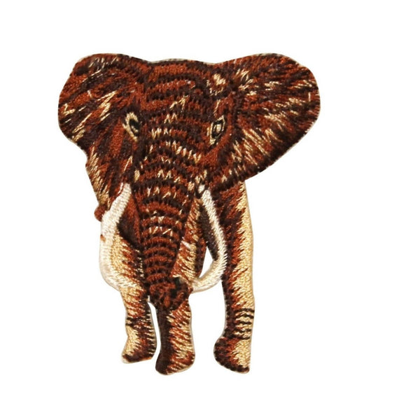 ID 0684 Jungle Elephant Patch Safari Animal Wild Embroidered Iron On Applique