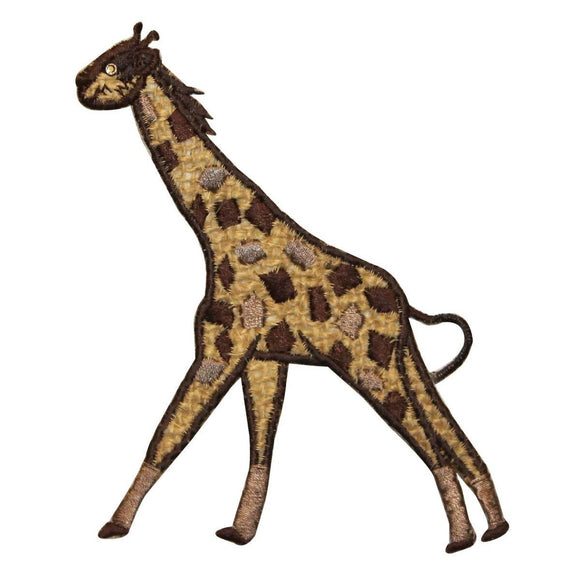 ID 0694 Giraffe Stuff Animal Patch Children Toy Zoo Embroidered Iron On Applique