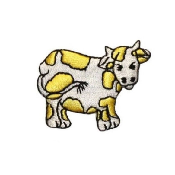 ID 0710C Cartoon Cow Patch Farm Animal Livestock Embroidered Iron On Applique