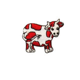 ID 0710D Cartoon Cow Patch Farm Animal Livestock Embroidered Iron On Applique