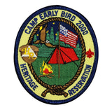 Scouts Camp Early Bird 2000 Patch Heritage Camp Out Embroidered IronOn Applique