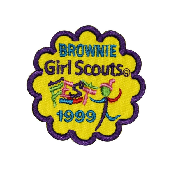Girl Scouts Brownie 1999 Patch Cookies Sash Badge Embroidered Sew On Applique