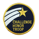 Scout Challenge Honor Troop Patch Scouts Badge Embroidered Iron On Applique