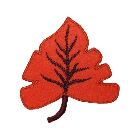 ID 1421B Autumn Maple Leaf Patch Tree Decoration Embroidered Iron On Applique