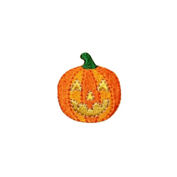 ID 0801B Jack O Lantern Patch Halloween Candy Fall Embroidered Iron On Applique