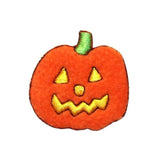 ID 0811A Felt Jack O Lantern Patch Halloween Night Embroidered Iron On Applique