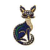 ID 0734 Exotic Egyptian Cat Patch Bastet Symbol Embroidered Iron On Applique