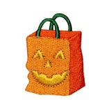 ID 0850 Candy Bag Patch Halloween Trick or Treat Embroidered Iron On Applique