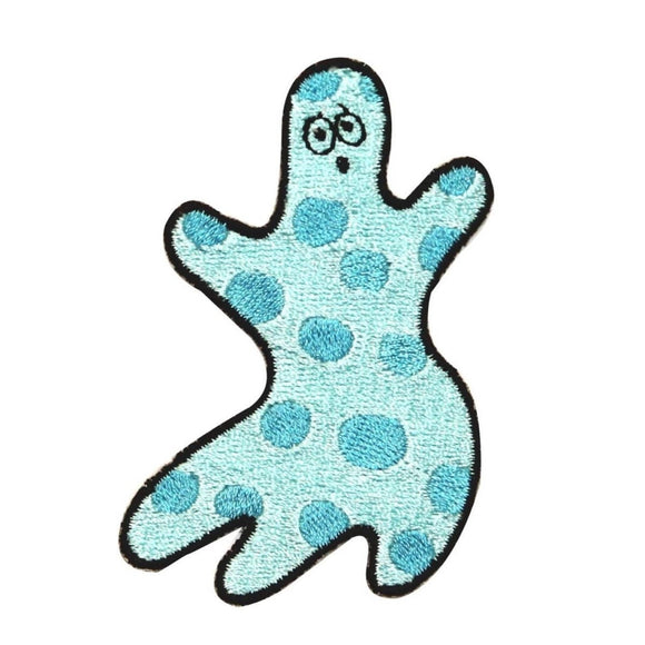 ID 0880 Polka Dot Ghost Patch Boo Halloween Costume Embroidered Iron On Applique