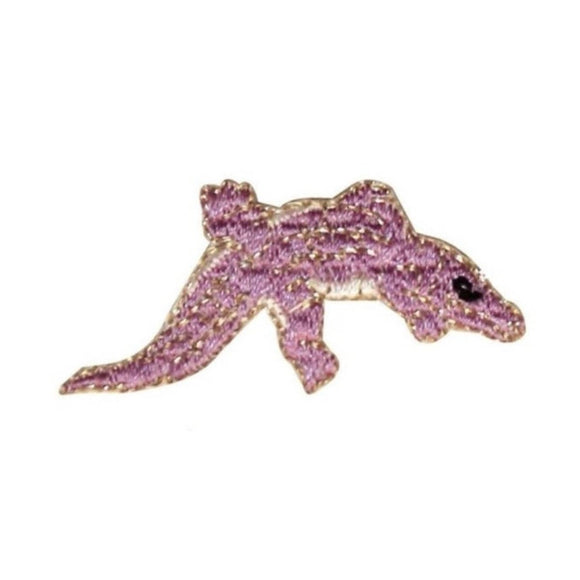ID 0746E Alligator Symbol Patch River Crocodile Embroidered Iron On Applique