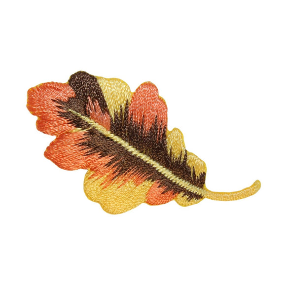ID 1426C Oak Leaf Multi Color Patch Fall Autumn Embroidered Iron On Applique