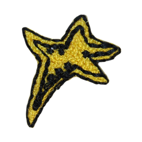 ID 1442 Lot of 3 Tiny Shooting Star Patch Night Sky Embroidered Iron On Applique