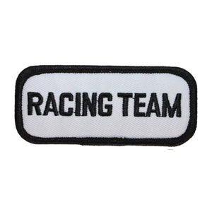 ID 1455 Racing Team Patch Name Tag Race Jacket Embroidered Iron On Applique