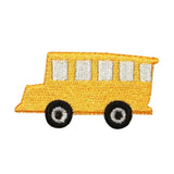 ID 0950B School Bus Patch Children Kids Transport Embroidered Iron On Applique