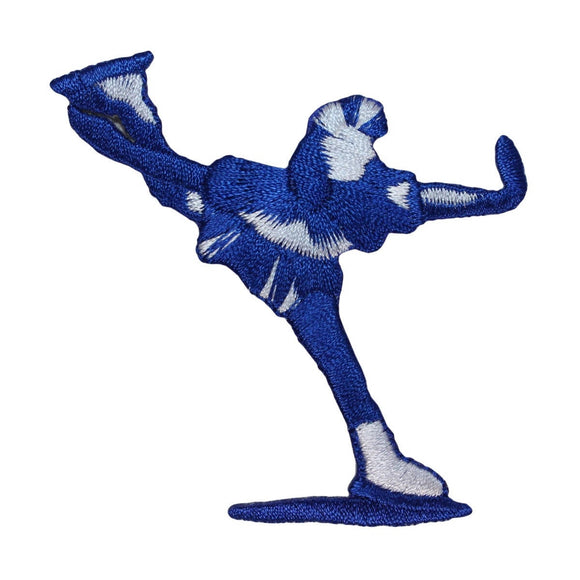 ID 1472 Figure Skating Patch Ice Skate Perform Embroidered Iron On Applique
