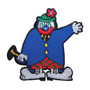 ID 1483 Dog Clown Patch Circus Happy Performer Embroidered Iron On Applique