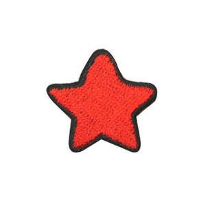 ID 1054A Red Patriotic Star Patch America Craft Embroidered Iron On Applique