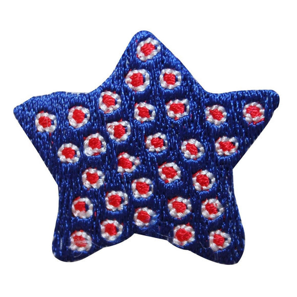 ID 1064C USA Star Design Patch America Craft Sign Embroidered Iron On Applique