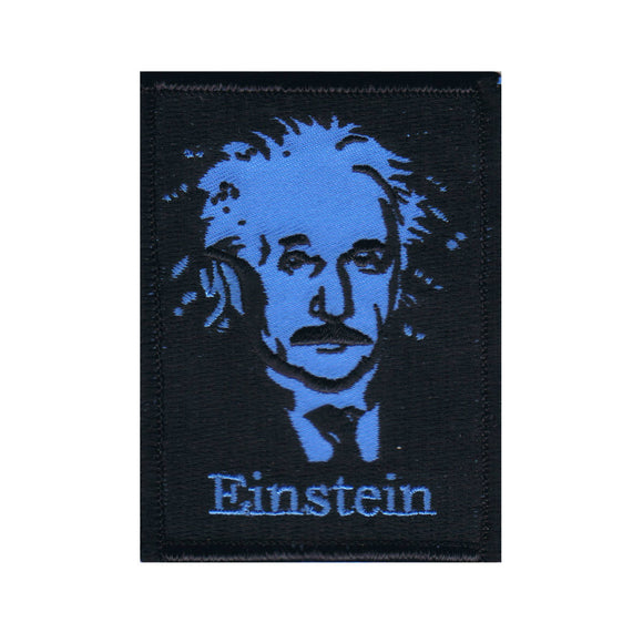 Famous Genius Albert Einstein Patch Portrait School Education Iron On Applique