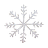 ID 8142 Winter Snowflake Patch Christmas Snow Ice Embroidered Iron On Applique