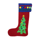 ID 8170B Stitched Stocking Patch Christmas Decorate Decoration Iron On Applique