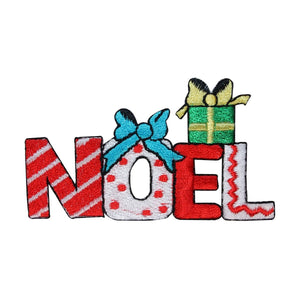 ID 8175B Noel Christmas Decoration Patch Holiday Embroidered Iron On Applique